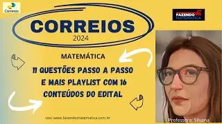 CONCURSO CORREIOS 2024 MATEMÁTICA #fazendomatematica #concurso