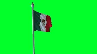 Mexico national Flag Animation Green Screen No Copyright Stock footage 2k_Shutterstock BD