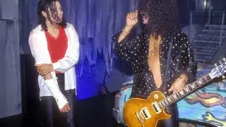 Michael Jackson & Slash - MTV 10th Anniversary Rehearsals (Remastered Quality) 60fps