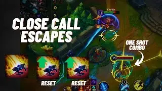 Wild Rift Kha'Zix INSANE ESCAPES: CLOSE CALL and INSANSE PLAYS!!!
