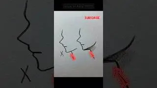 how to draw anime side face #shorts
