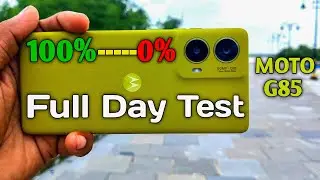 Moto G85 Battery 🔋 Drain Test // 100% To 0%  Full Day Test // Moto G85 Charging Test //