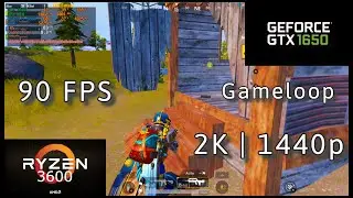 PUBG Mobile | 2K + 90 FPS | 1440p | GTX 1650 4GB + Ryzen 5 3600 | 480dpi | Gameloop.