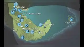 Genshin Impact | All “ANEMOCULUS” Map GUIDE - Mondstadt