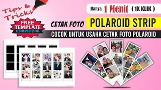 How to Quickly Design a 3 Strip Polaroid Photo Print with the Polaroid Action Template - Photosho...