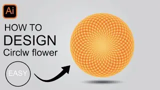 CIRCLE FLOWER EFFECT USING ADOBE Illustrator-Adobe Illustrator Tutorials  @ShuvoCreators
