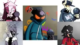Рисую персонажей из Friday Night Funkin | Рисую Таби, Аготи, Сарвенте, Рува, Уитти | Paint FnF