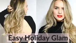 Easy Glam Hair and Makeup - Holiday Get Ready With Me!