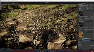 Added splat map–based procedural placement to Microdetail Terrain System