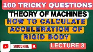 100 TRICKY QUESTIONS ON TOM| ACCELERATION OF RIGID BODY|LECTURE 3
