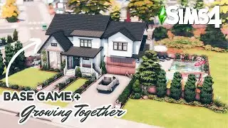 Modern Farmhouse Family Home Sims 4🏡  | BASE GAME + GROWING TOGETHER NO CC