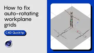 Stop the workplane grid from rotating automatically | Beginner | Cinema 4D