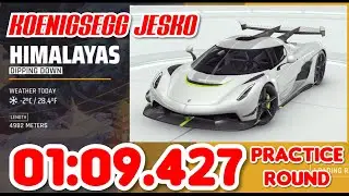 [Touchdrive] Asphalt 9 | KOENIGSEGG JESKO | Grand Prix | Practice Round | 01:09.427