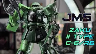 JMS ZAKU II TYPE C-6/R6 1/144 HG Model Kit Unboxing and Speed build