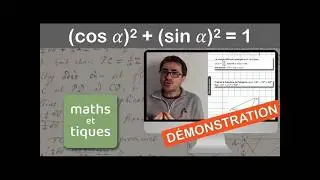 DEMONSTRATION : (cos 𝛼)² + (sin 𝛼)² = 1 - Second
