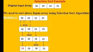 Selection Sorting Algorithm Example | Data Structure & Algorithm #array #data