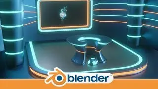 Making a Television Sports Studio in Blender 2.8