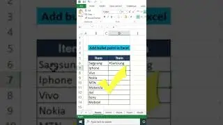 Excel Hacks: Add BULLET Point | Muabi Design