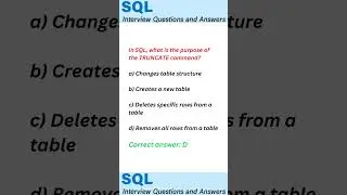 Top 10 SQL Interview Questions and Answers #SQL  #SQLQueries #SQLServer #MySQL #NoSQL #SQLSyntax