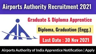 AAI Apprentice Recruitment 2021 | AAI Recruitment 2021 | AAI Apprentice Vacancy 2021 | 