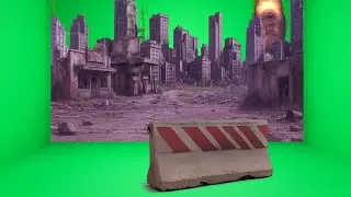 Free 4K Apocalypse City VFX Pack — 4 Green Screen Shots