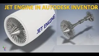Jet Engine in Autodesk Inventor || Engine in Autodesk Inventor || Inventor 3d drawing tutorials Cad