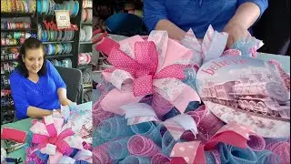 Live Replay: Learn to make a Pink Train wreath with me! Cruffles and Curls! With bonus unbagging