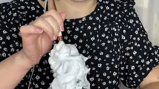 Asmr relaxing with foam