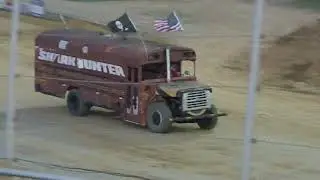 2019 Lawrenceburg Speedway Night of Destruction School Bus Race
