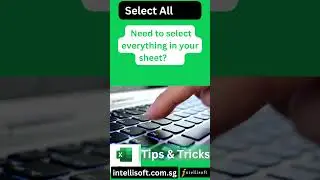 Keyboard Shortcut To Select All Cells in Excel Range/Worksheet #excelshortcuts #exceltips #exceltech