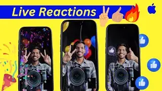 iPhone Fun Live Reactions on Video Calls with Hand Gestures - WhatsApp & Instagram - iOS 17 Features