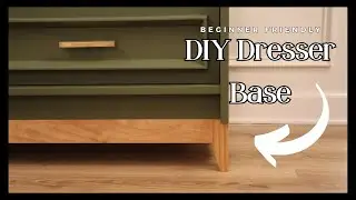 Step-By-Step Dresser Base Tutorial | Easy and Affordable MCM Inspired Custom Wood Base