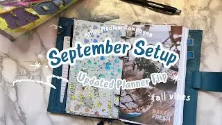 September Planner Setup | Updated Planner Flipthrough | Gillio Medium Compagna Yale Blue