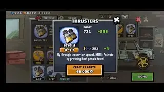 Using 3000000 coins and Maxing the Thrusters of Super Diesel with 68k scrap|Hill Climb racing 2