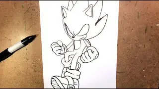 How to draw dark Super Sonic