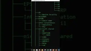TREE :: Displays directory paths and (optionally) files in each subdirectory.