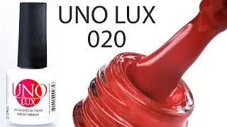 UNO LUX, Гель-лак №020 Hot Chili, Острый чили