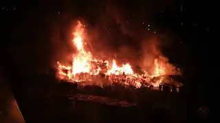 Ночной пожар на ул. Макаренко