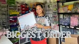 Pack my biggest order with me | Nail supply order | Natali Carmona