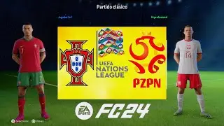 Portugal vs Polonia UEFA Nations League EA FC 24 Recreacion PS4 PRO