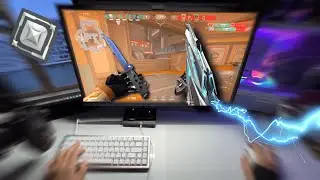 1600dip 0.1 glass pad is good.. Valorant pov ASMR 🎮