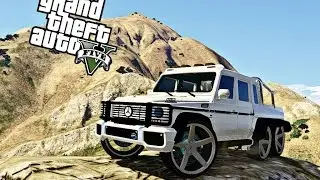 GTA 5 Mods : Mercedes Benz G63 AMG 6x6 (ЭЛИТНЫЙ ШЕСТИКОЛЕСНЫЙ МОНСТР)