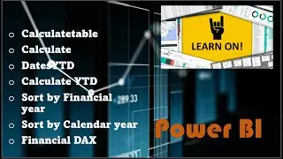 Power BI – Financial DAX, Calculatetable, DatesYTD, Expenses YTD, Net Income, Income by Month