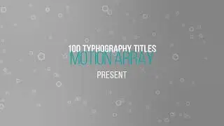 100 Typography Titles - After Effects Templates Download