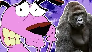 Courage the Cowardly Dog and Harambe (animation)