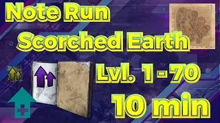 Scorched Earth Note Run LEVEL 1 to LEVEL 70 in 10 MINUTES! | ARK: Survival Evolved