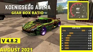 Koenigsegg Gear Ratio 🏎️ | 8 seconds💨 | 2021 Update - Car Parking Multiplayer| NO HACK | August 2021