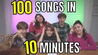 SHARPE FAMILY SINGS 100 SONGS IN 10 MINUTES 🎵😳