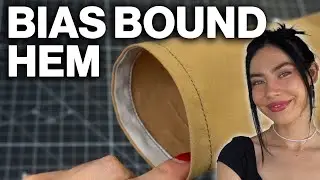 How To Sew a Bias Bound Hem  {Sewing Tutorial}