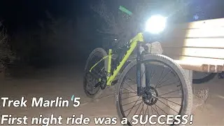 TREK MARLIN 5  -  First night ride was a SUCCESS!
